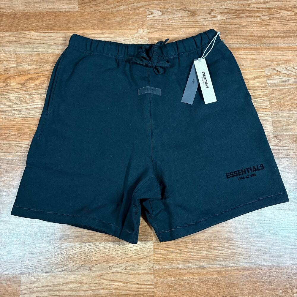 Fear of God Essentials Shorts Stretch Limo Black Size L‎ NEW 100% Authentic